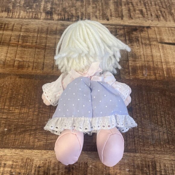 Vintage 1986 Applause Friendship Line Precious Moments Cloth Doll Purple Pink - Picture 4 of 7